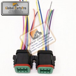 010104 Caterpillar 320C Motor Female Plug 8Pin Wires High Quality