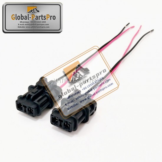 010022 （Original New) Komatsu-6 Solenoid Valve Plug 2 Wires