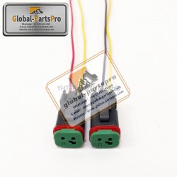 010023 Komatsu-7 Solenoid Valve Plug 2 Wires