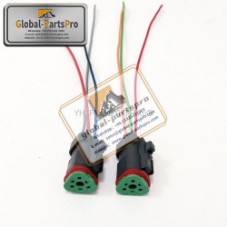 010026 Komatsu-7 Throttle Motor Plug 3 Wires