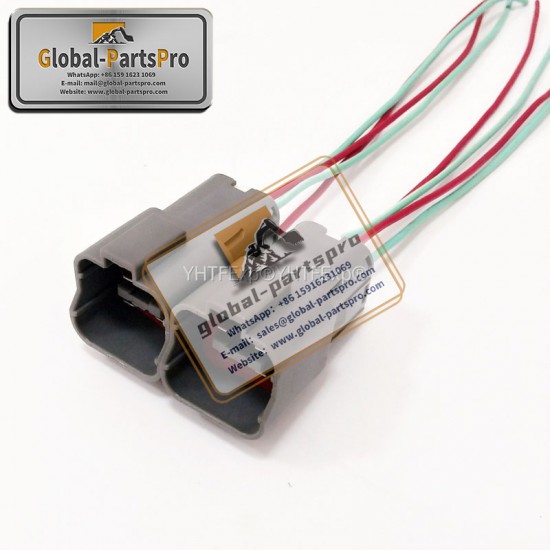 010030 komatsu-6 throttle motor plug 4 wires