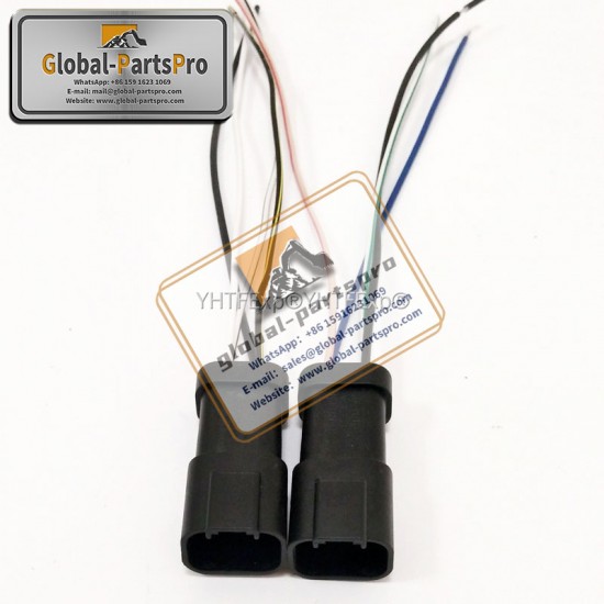 010033 komatsu-7 throttle motor plug 4 wires