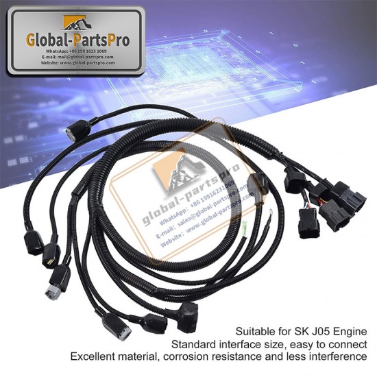 Kobelco TOSD-28-079 SKJ05 Excavator Motor Wiring Harness